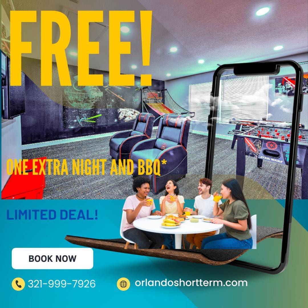 Private Pool, Game Room, Near Disney And Universal!! Orlando Esterno foto